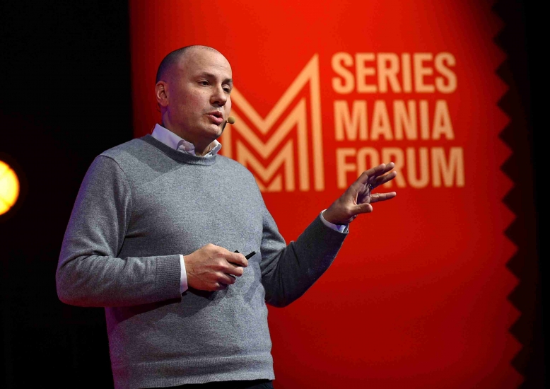 Seb Champeaux/Series Mania El presidente y CEO de Global Streaming & Games de Warner Bros. Discovery, JB Perrette, anunció el lanzamiento de Max en la jornada de cierre del Series Mania Forum 2024.