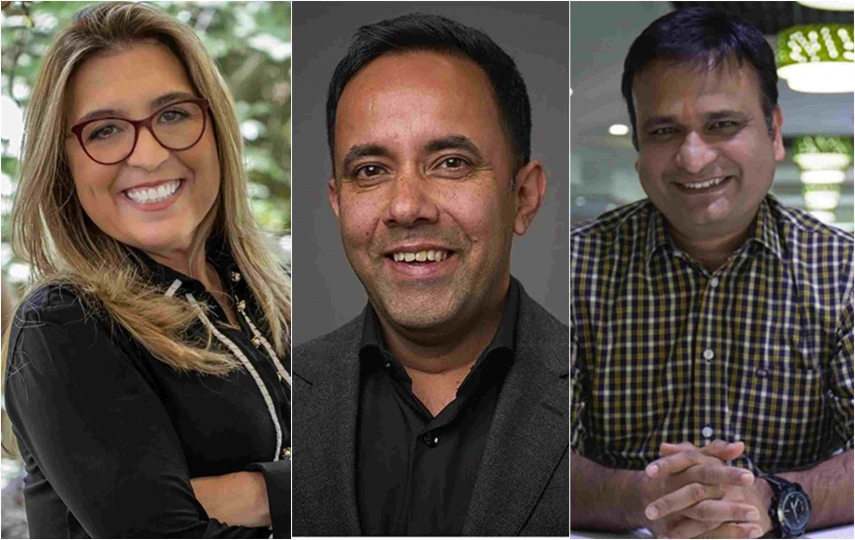 Roxana Rotundo, de VIP 2000 TV, y Manjyot Sandhu y Ashok Namboodiri, de ZEE, sellaron el acuerdo de coproducción.