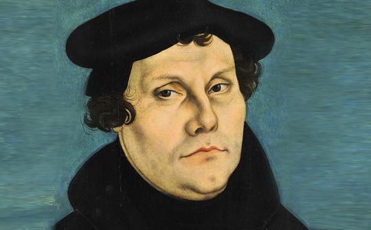 Martin Lutero (1528) por Lucas Cranach