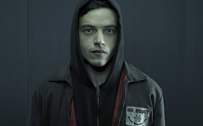 Rami Malek en Mr Robot, por Space