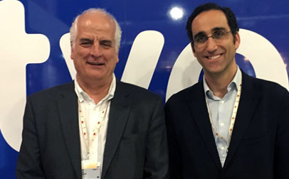 Rafael Bardem, Ventas Internacionales de TVE y Gonzalo Sagardía, director de Onza Distribution,