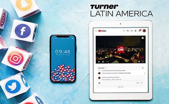 CNN, es una marca particularmente convocante en las redes sociales de América Latina, que registra en Facebook 12.1 millones en su cuenta de CNN en Español y más de 1 millón en CNN Chile.