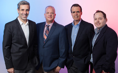 Javier López Casella; David Cabán, Rolando Figueroa y Alfredo Bellido.