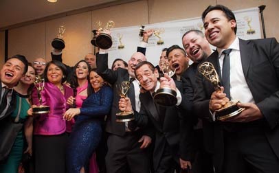 Univision Equipo de Univision New York WXTV 41 celebra el recibimiento de ocho premios Emmy
